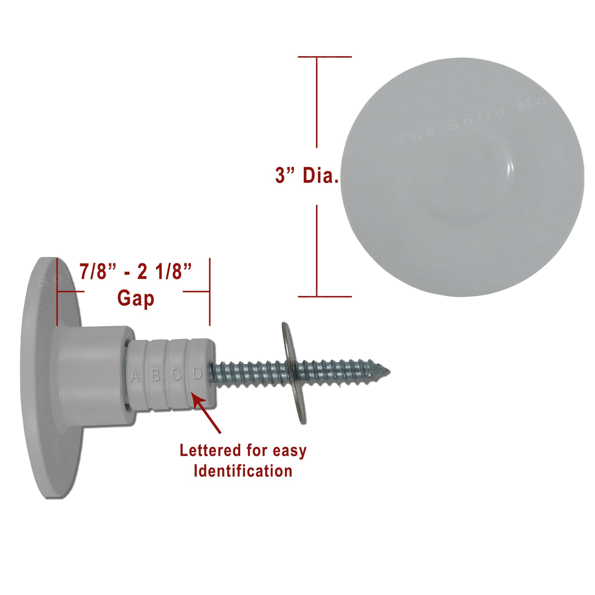 Grab Bar Mounting Kit for Fiberglass Showers. The Solid Mount uses Adj. Spacers for use in most fiberglass showers with wood studs (Only). Solid, Secure, and won’t flex in your shower. Made in the USA