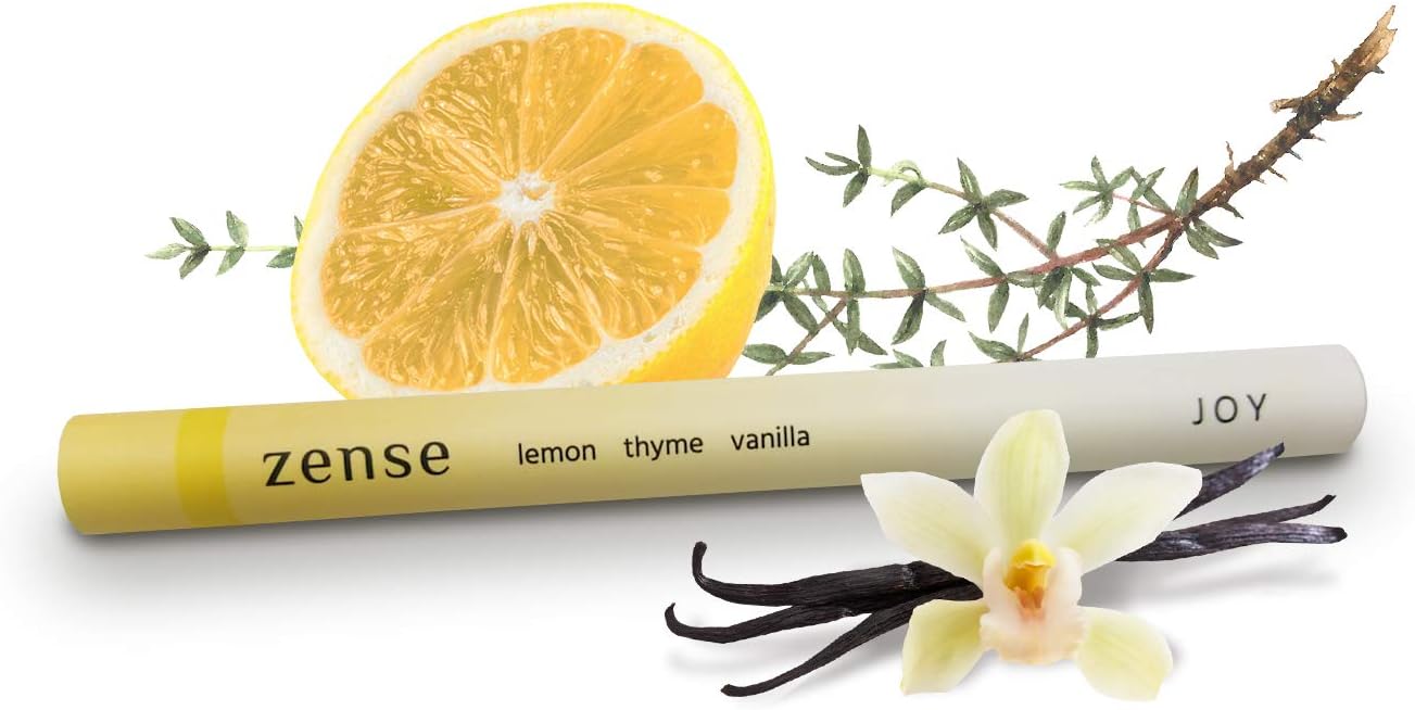Zense Joy - Portable Essential Oil Diffuser - All Natural Aromatherapy with Lemon, Thyme & Vanilla - 100% Organic Aromatherapy