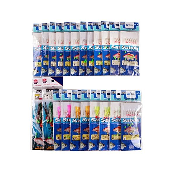 Free-Fisher-Assorted-22-Packs-Freshwatersaltwater-Fishing-Sabiki-Bait-Rigs-Fish-Skinfeather-Hooks Free-Fisher-Assorted-22-Packs-Freshwatersaltwater-Fishing-Sabiki-Bait-Rigs-Fish-Skinfeather-Hooks