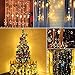 YUNLIGHTS Star Curtain String Lights 12 Stars 138 LEDs, Window Curtain Lights, Waterproof Wall Fairy Light for Wedding Party Home Bedroom Patio Garden Christmas Decoration (Warm White)