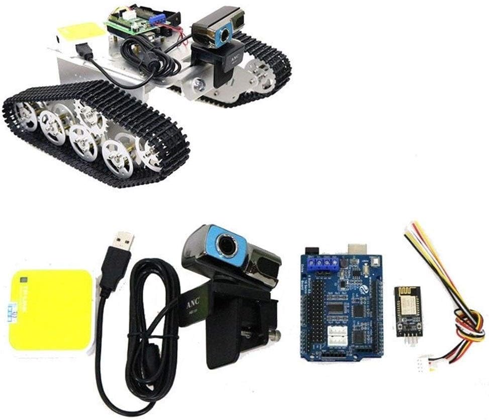 Zhouchenchen DIY kit DIY Part UNO R3 Board+ Camera+Router+Motor Drive Board+Wifi Module Kit 2/3/4WD Smart Chassis Tank Car Video Controller Kit with for Arduino DIY electronics kit