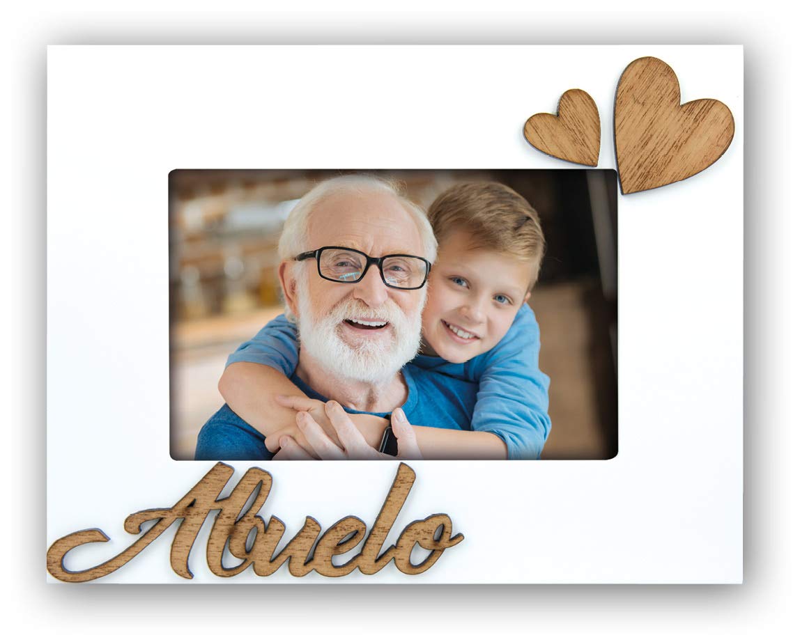 ZEP S.r.l. Wooden Picture Frame, Wood, White, Für Bildformat 10 x 15 cm