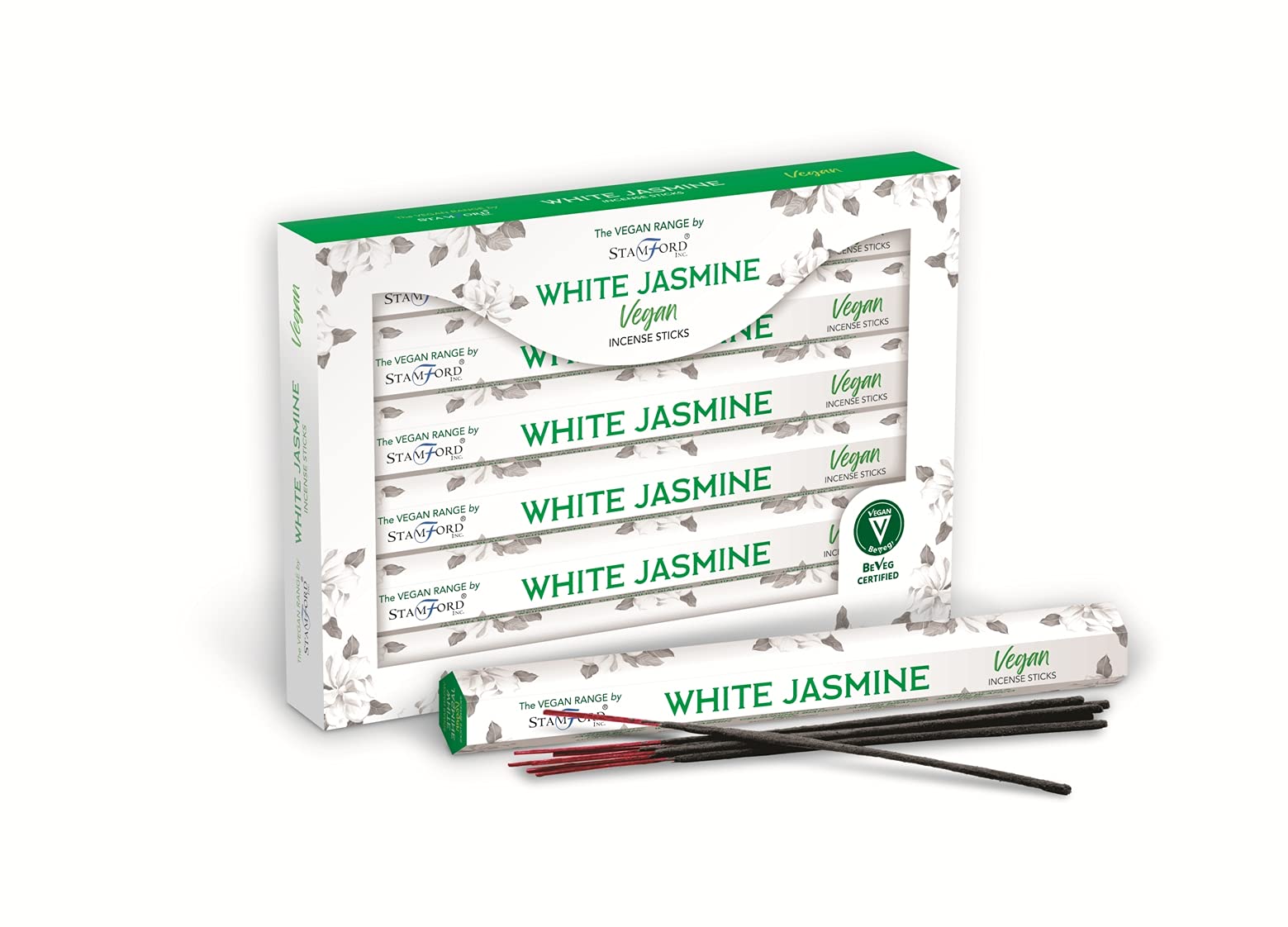 GIFT BRIT Vegan Vanilla Incense Sticks-120 Sticks (White Jasmine)