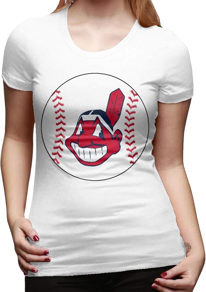 Chief Wahoo Baseball Commemorative Meaning Women's Basic Short Sleeve T-Shirt at Amazon Womenâs 