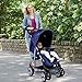 Costzon Baby Stroller, Foldable Infant Pushchair with 5-Point Safety Harness, Multi-Position Reclining Seat, Parent and Child Tray, Large Storage Basket, Suspension Wheels, Blue