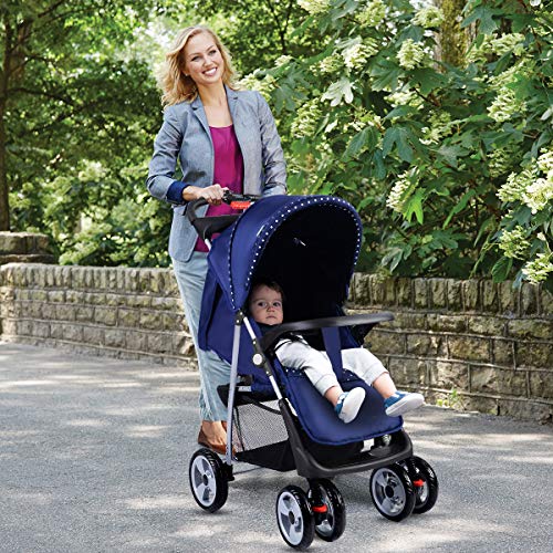 4 Costzon+Stroller+Folding+Pushchair+Canopy