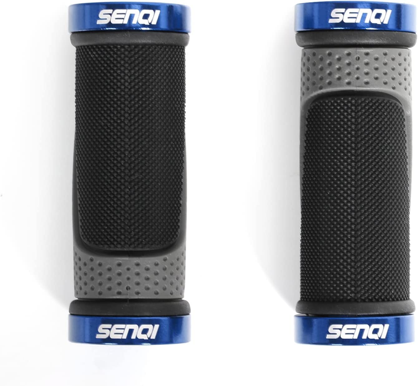 SENI Bike Grips Lightweight Bicycle Grips 130mm & 90mm, Fit 22.2mm Handlebar Anti-Slip Grips Suitable for Multi-Speed Bicycles Mountain Bikes BMX Bikes