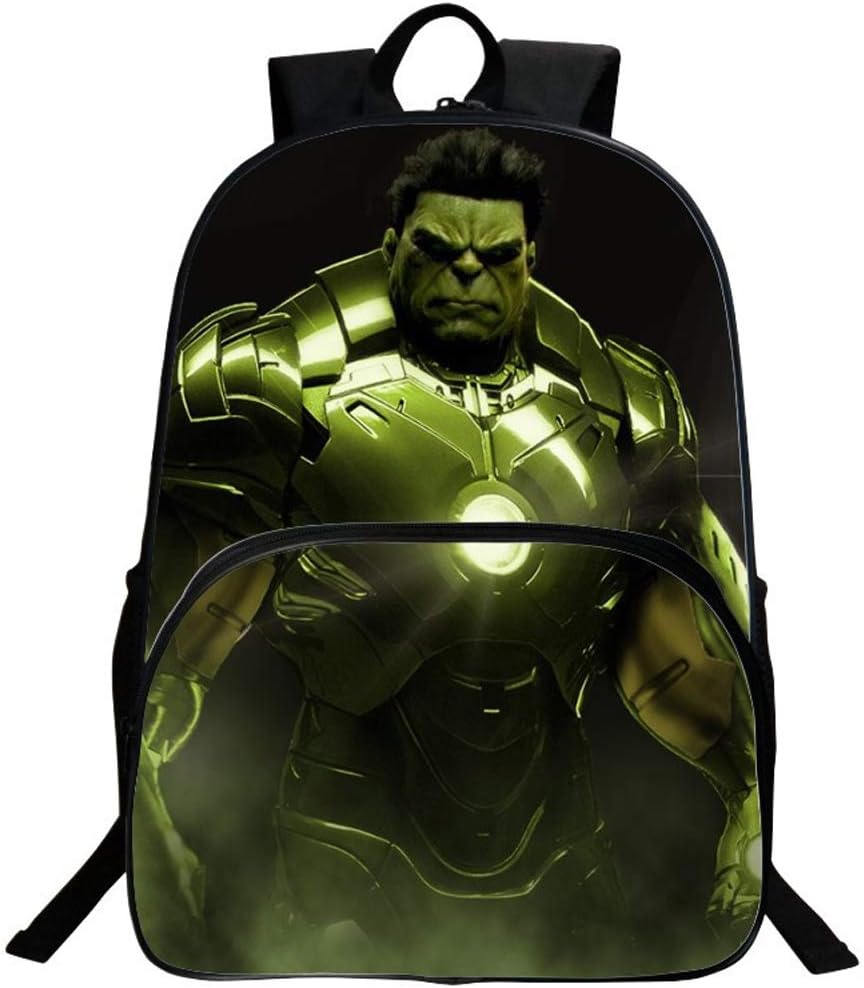 Hulk backpack,3D Super Hero School Backpack Boys Book Bag