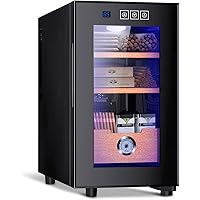 Electronic Cooler Humidor,150 capacity, with Spanish Cedar Wood Shelves