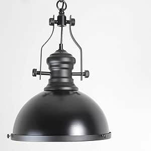 AIKE Loft Lámpara Colgante en Negro Estilo Vintage Diseño Industrial