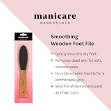 Manicare Wooden Foot File Double Sided Exfoliator Pedicure Tool view 2