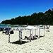 Cool Cabanas UPF 50,Providing 50+UV Protection,8 Pockets easy go coolcabana beach canopy sun shelter tent camping umbrella (Classic White)