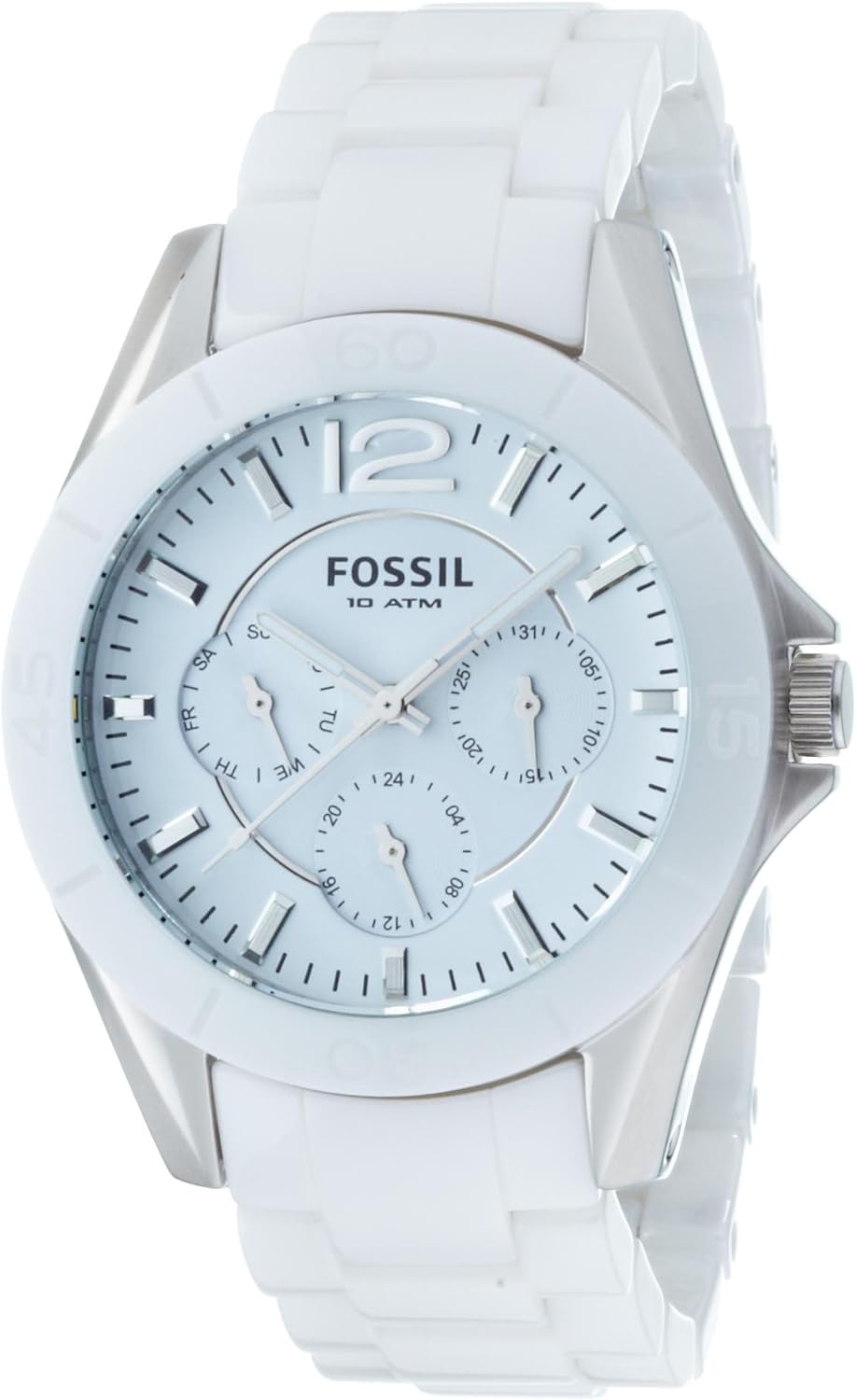 Fossil white ceramic watches