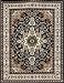 Generations New Oriental Traditional Isfahan Persian Area Rugs Rug 8023black 2 x 3