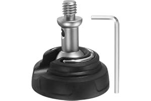 PATIKIL Rubber Foot Spike, Universal Anti-Slip 3/8 Inch Thread Rubber Tripod Foot Pad Spikes Ball Head for Monopod Legs Repla