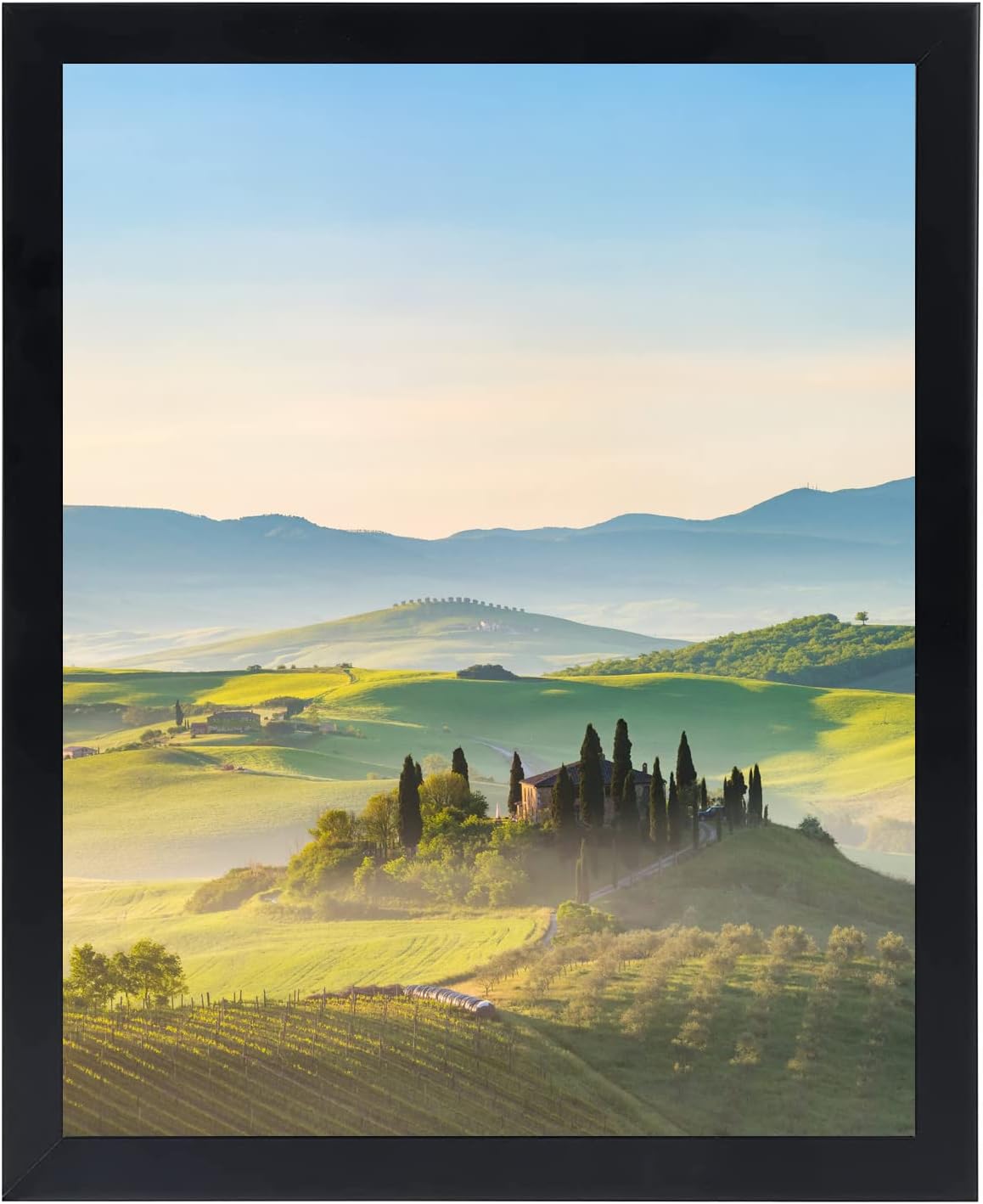 Photo Albums, Frames & Accessories - HUKONHEP 12x16 Black Picture Frames, Photos Frame with Plexiglass, Wall Gallery Photo Frames, Horizontal and Vertical for Wall Mounting, Home Office Decoration