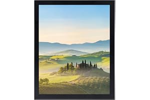 HUKONHEP 17x24 Black Picture Frames, Photos Frame with Plexiglass, Wall Gallery Photo Frames, Horizontal and Vertical for Wall Mounting, Home Office Decoration