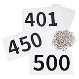 TRIWONDER Tyvek Running Bib Competitor Numbers with