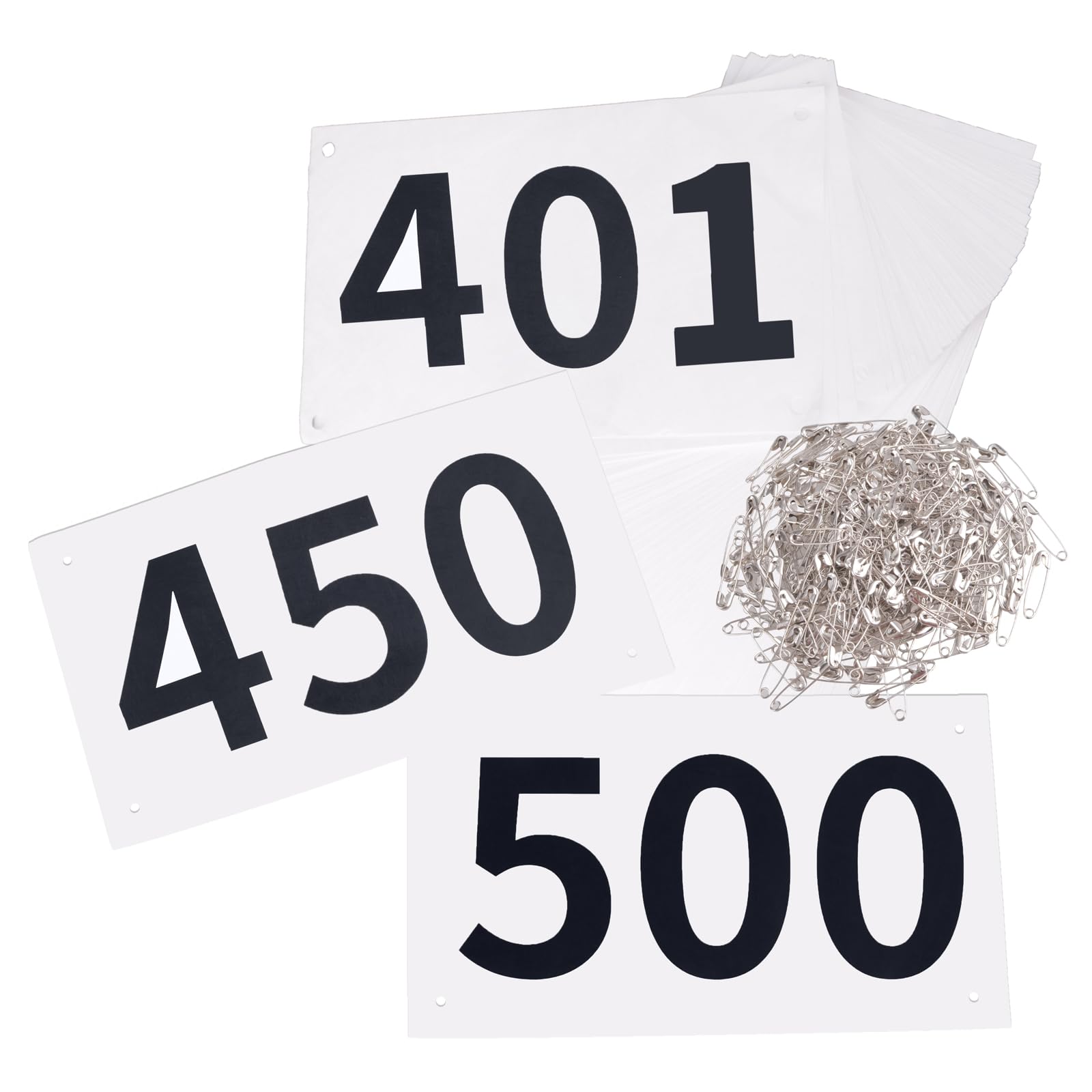TRIWONDER Tyvek Running Bib Competitor Numbers with