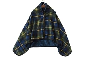 Wheelchair Shawl Blanket, Wheelchair Blanket, Sleeveless Universal Wheelchair Hooded Ponchos for Seniors, Multi-Purpose Thick