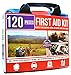 Premium First Aid Medical Kit: Great for Travel, Hiking, Survival, Home, Car, Camping, Pet, Baby Emergencies, Refills, Supplies & Preparation Small Portable Size