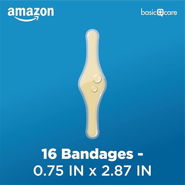 AMAZON BASIC CARE ADVANCED FAST HEALING HYDROCOLLOID GEL BANDAGES, FINGERS & TOES, 16 CT