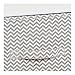 mDesign Short Vertical Dresser Storage Tower - Sturdy Steel Frame, Wood Top, Easy Pull Fabric Bins - Organizer Unit for Child/Kids Bedroom or Nursery - Chevron Zig-Zag Print, 2 Drawers - Taupe/Natural