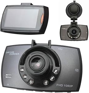 HD Dash Cam Video Camera. 2.7" LCD 1080 P Quality Car DVR Vehicle Camera Video Recorder Night Vision