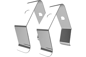 BBQ Butler Meat Thermometer Probe Holder - Temp Probe Clip - Barbecue Clip -Single Hole A-Style Design - Ambient Thermometer Temperature Readings for Smokers/Grills/Ovens - 2 Clips