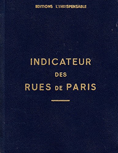 Guide Indicateur Des Rues De Paris 1972