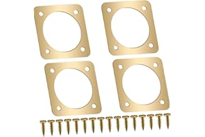Ｂｅｓｇａ 4 Pieces Bluebird House Predators Guards Metal Plates Outdoor Portable Nest Entrance Guards Bird House Hole Protectors,
