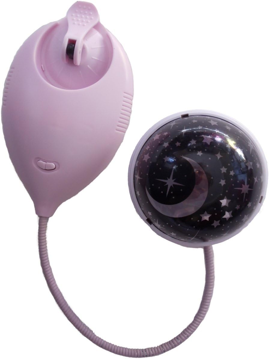 Moonbeam Mini Projector Solar Powered Nightlight, Pink