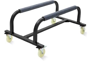 Morohope Heavy-Duty PWC Dolly for Jet Ski/Watercraft - 5" Brake Wheels, Adjustable 30/40/50cm Width, 1000LB Capacity - Rust-P