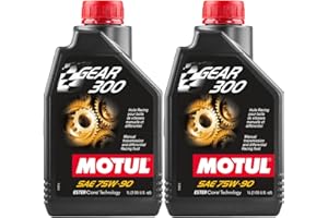 Motul Gear 300 75W90 Synthetic Transmission and Differential Fluid - Liter - 2 Pack