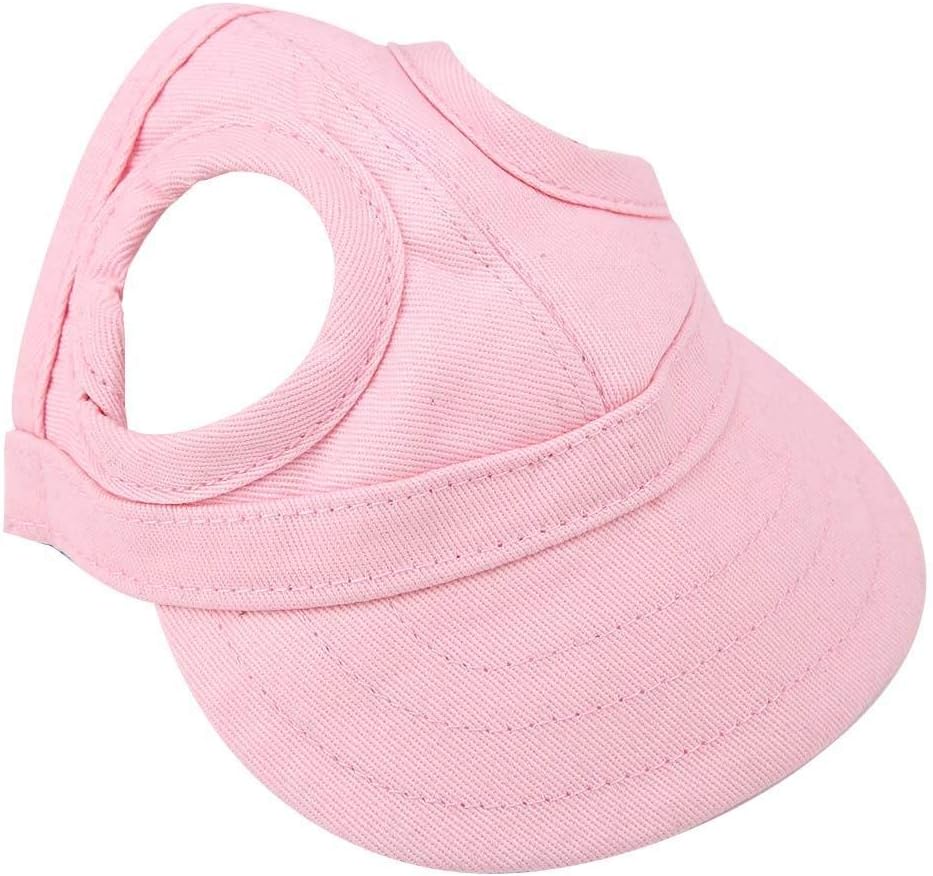 Fdit Pet Dog Sun Protection Visor Hat with Adjustable Strap Sport Hat (S)