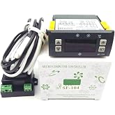 MXBAOHENG Thermostat Temperature Controller SF-104 Digital Display Temperature Regulator 110V Evaporator Fan Controller Defrost Heating Wire Controller