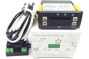 MXBAOHENG Thermostat Temperature Controller SF-104 Digital Display Temperature Regulator 110V an Evaporator Fan Controller Defrost Heating Wire Controller