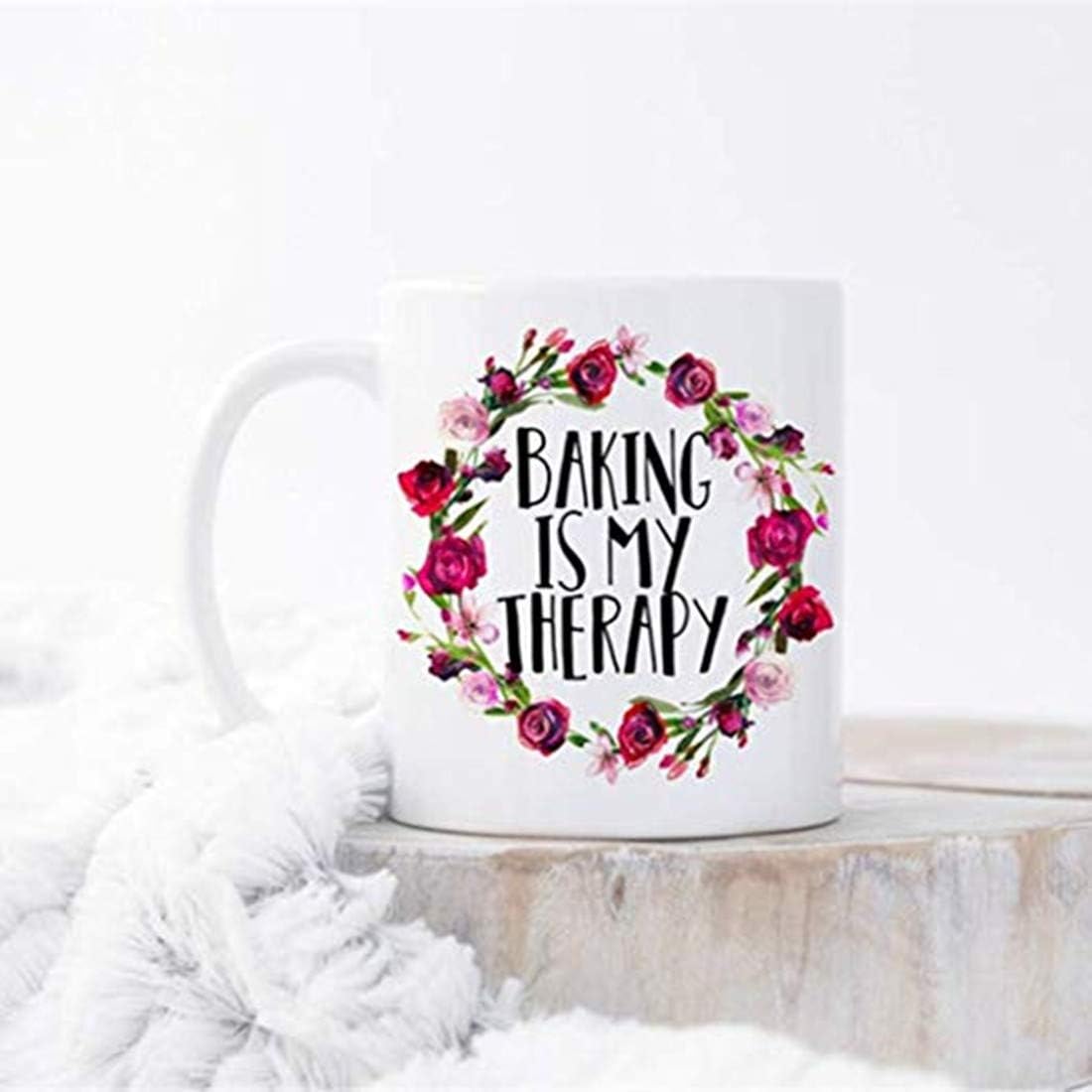 Baking is My Therapy Mug, for Baker, Baking Gifts, Pastry Chef Gift, Funny Coffee Mugs, Foodie Gift, Kitchen Gifts for mom