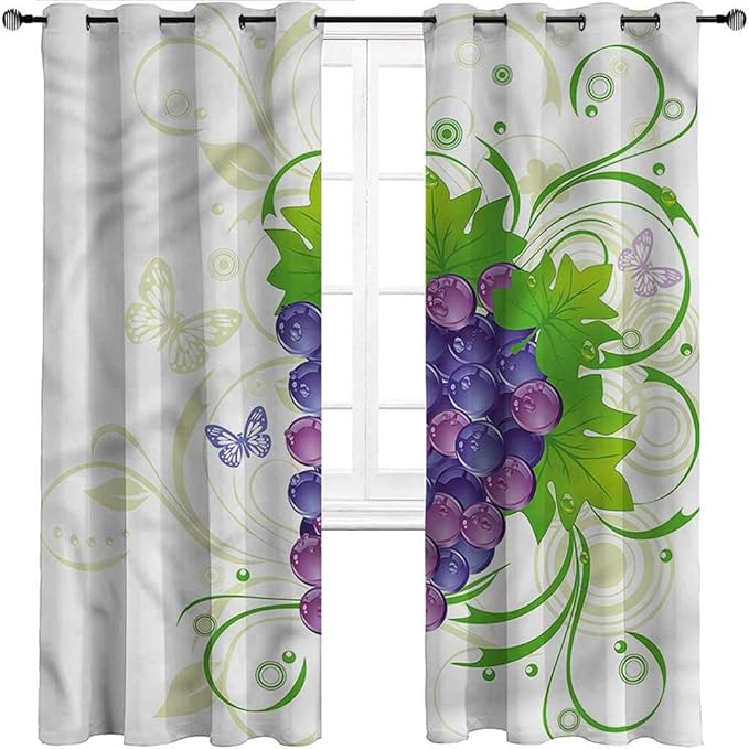 Cortinas para puerta de patio, cortinas personalizadas con ojales