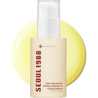 K-SECRET SEOUL 1988 Retinal Serum: 2% Retinal Liposome Black Ginseng Extract Niacinamide Bakuchiol Vitamin C & 3 Peptides for