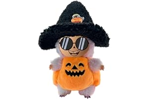 AEROFROG 17cm Doll Clothes,Pumpkin Outfit with Witch Hat,6.7-Inch Doll Accessories,Halloween-Themed Clothes for 17cm Dolls,Halloween Costume for Collectible Dolls,Gift Idea