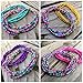 Waist Beads Set, Multi-color Belly bead, 2 pcs Waist Beads, Beaded Body Chain, African Waist bead, Belly Chain, Waist chain, Stretchy Elastic String, Wear as Necklace Bracelet or Anklet