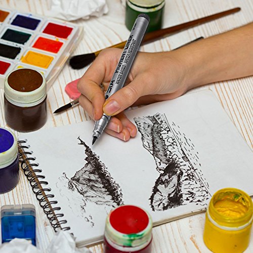Black Micro-Pen Fineliner Ink Pens,Waterproof Archival Ink Micro Fine Point Drawing Pens for Sketching, Anime, Office Writing,Comic, Artist Illustration, Technical Drawing,