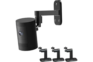 DUKOYB 3Pack Ring Camera Wall Mount,Compatible with Ring Stick Up Cam Battery/Plug-in/Camera Pro Battery/Ring Indoor Cam(1st Gen),360 Degree Adjustable No Drill Mount for Ring Outdoor Indoor Camera,Black