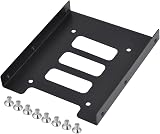 TRIXES Black Metal 2.5" SSD Laptop Drive & 3.5" HDD Mounting Bracket Internal view 1