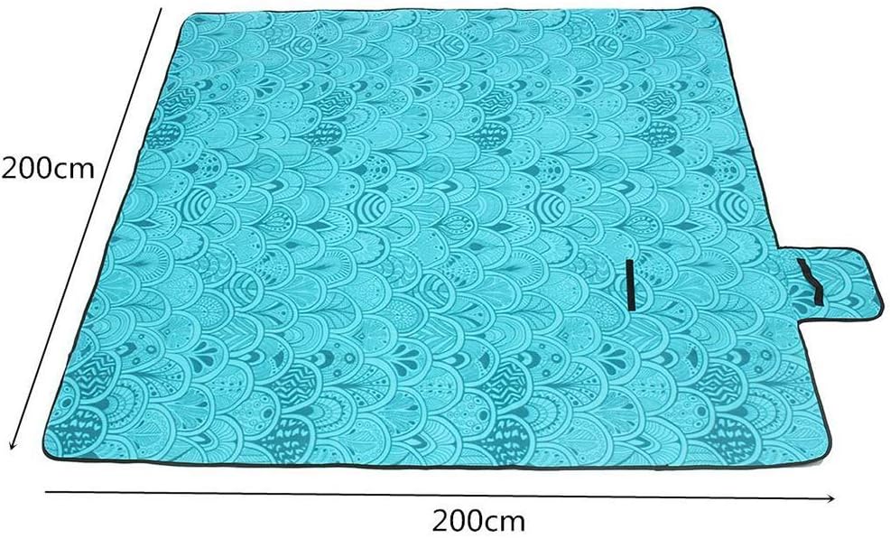 Mmyunx Manta de Picnic Impermeable Manta de Playa, Manta Plegable de