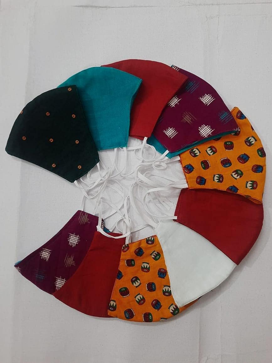 Cloth Designer Mask 10 in Pack Amazon.in Clothing & Accessories
