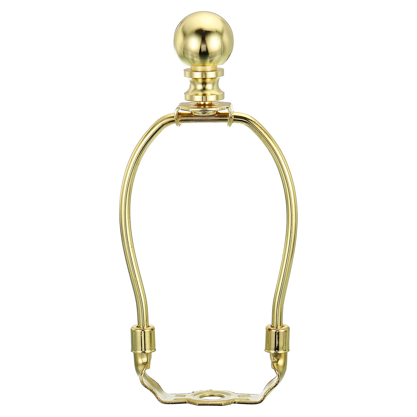 Photo 1 of PATIKIL 5 Inch Lamp Harp Kit with Finial, 1 Set Detachable Shade Bracket Holder, DIY Lighting Accessories for Table Floor Lamps, Gold Tone