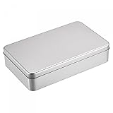 uxcell Metal Tin Box, 7.09" x 4.33" x