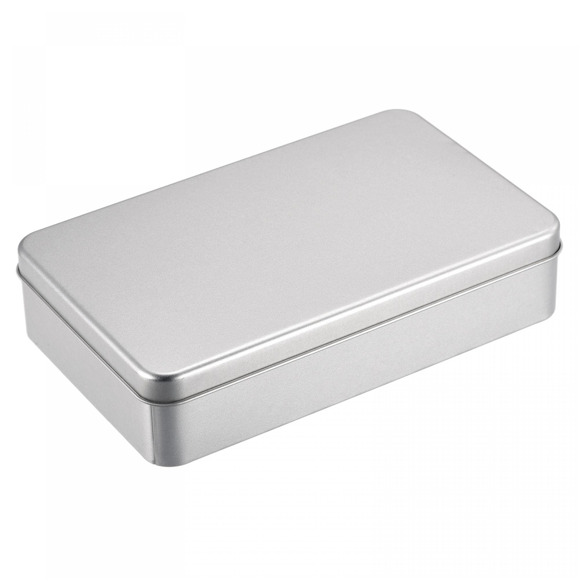 uxcell Metal Tin Box, 7.09" x 4.33" x